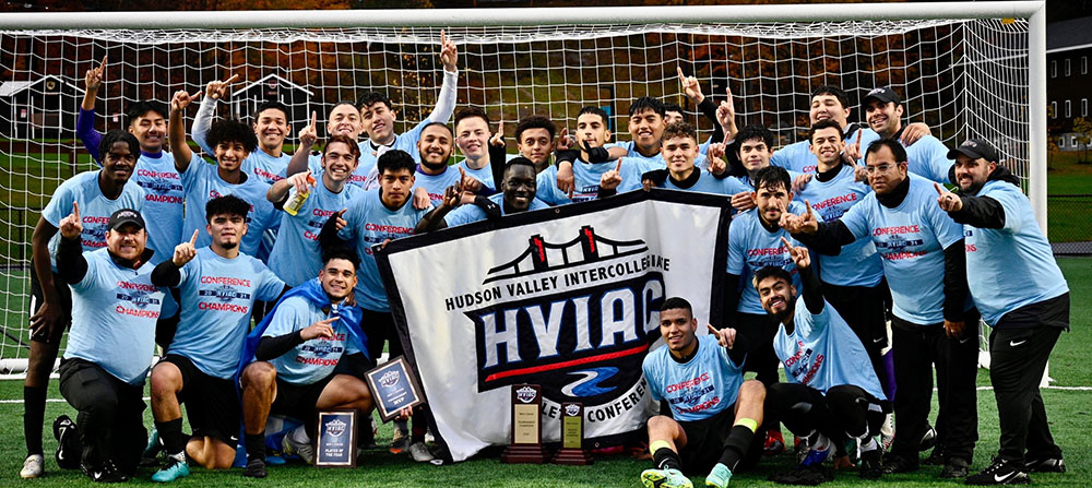 Five Towns College SOUND Men's Soccer team wins the HVIAC Championship!