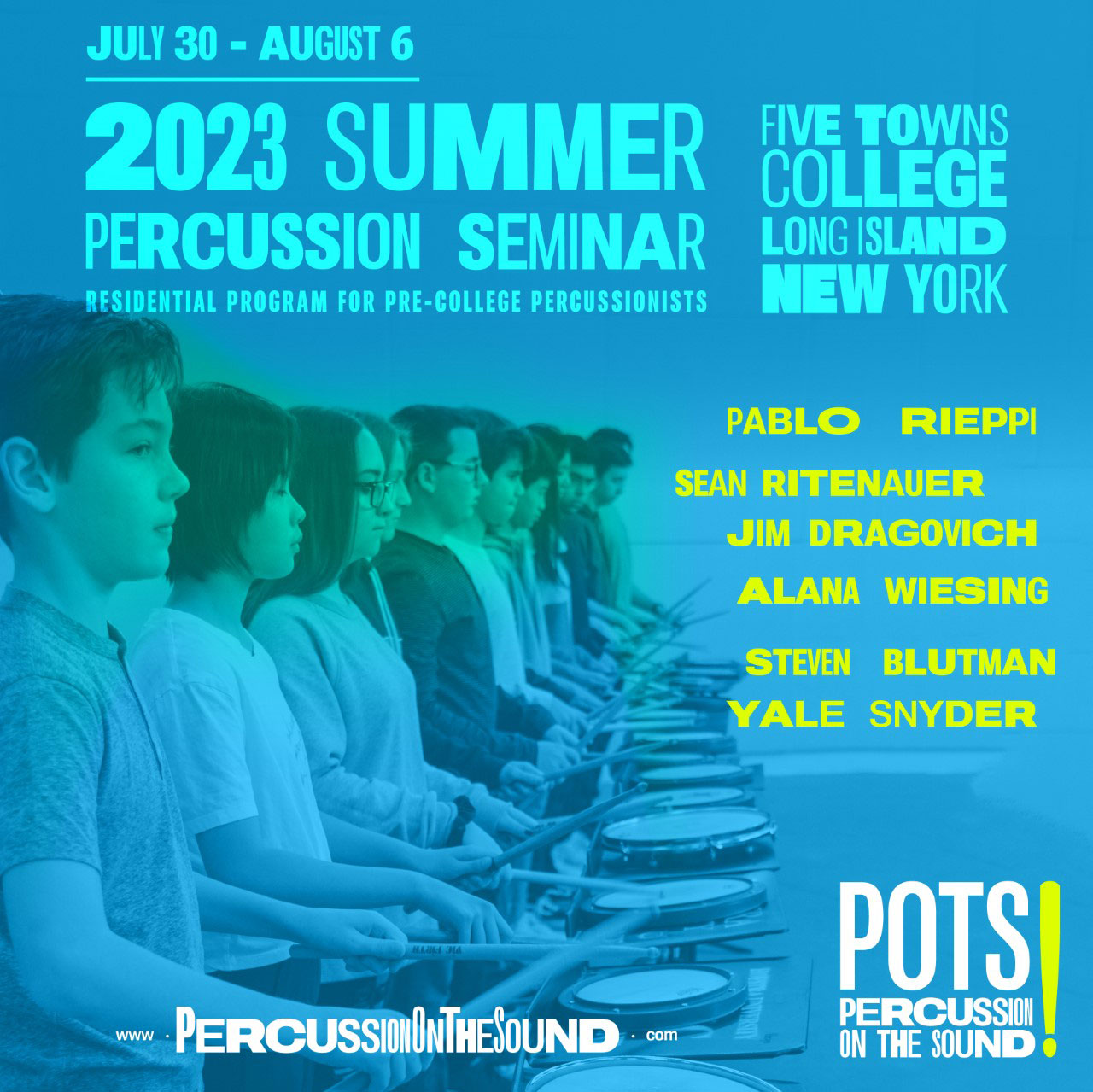 Five Towns College Hosts Percussion On The Sound (POTS) This Summer