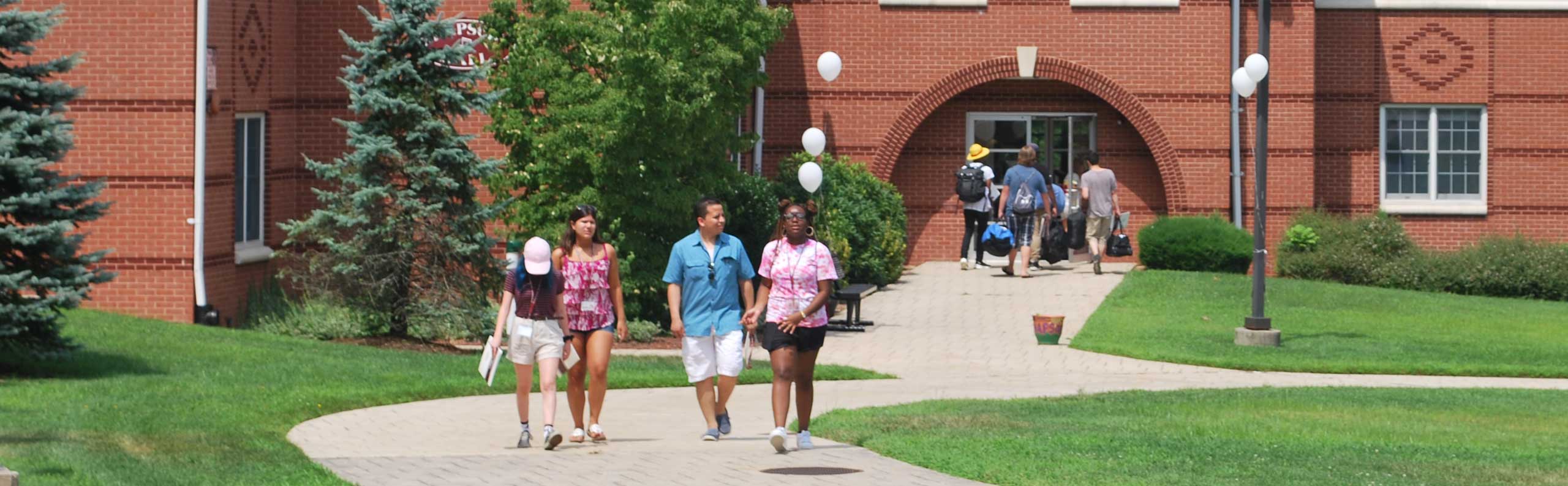 Five Towns College Students Walking on Campus