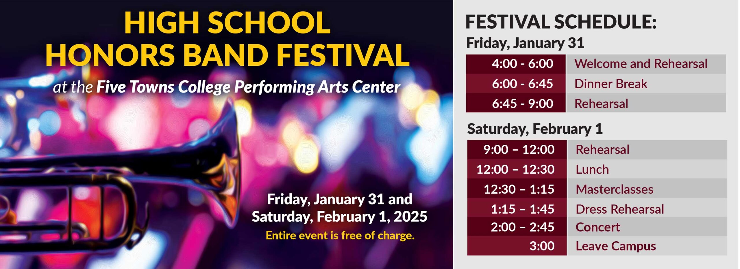 High School Honors Band Festival