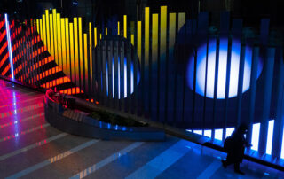 Four Techspressionist Artists present on Chicago's largest public digital display