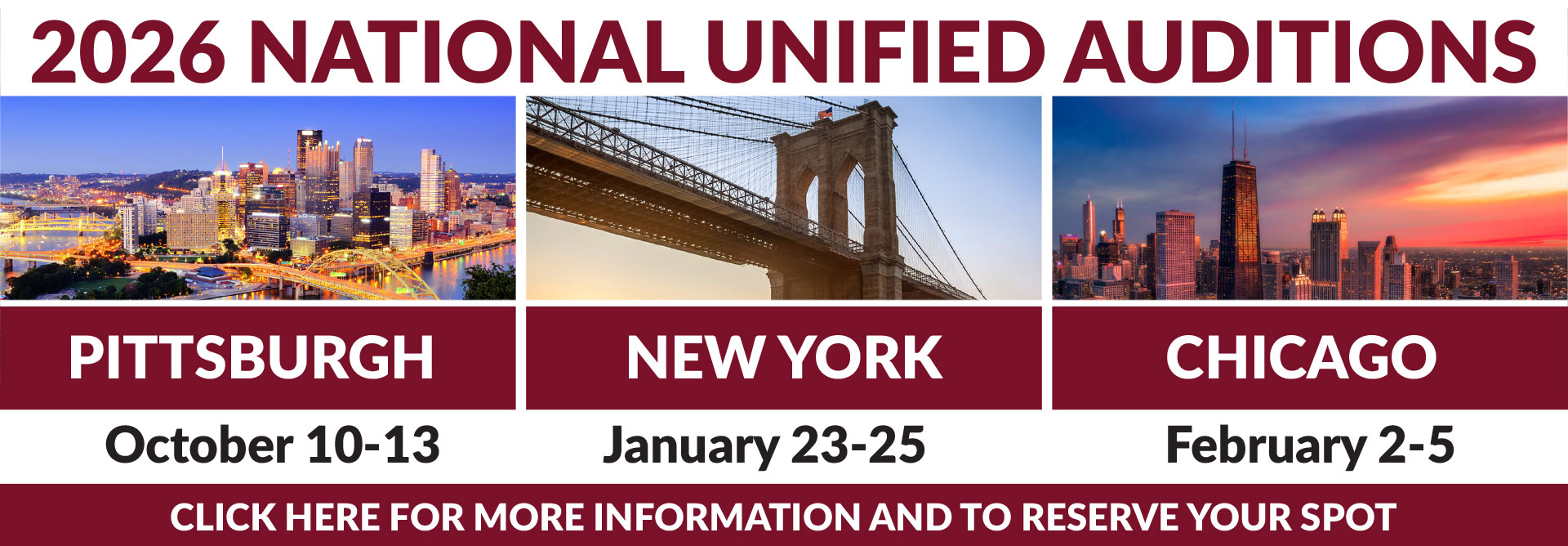 2026 National Unified Auditions