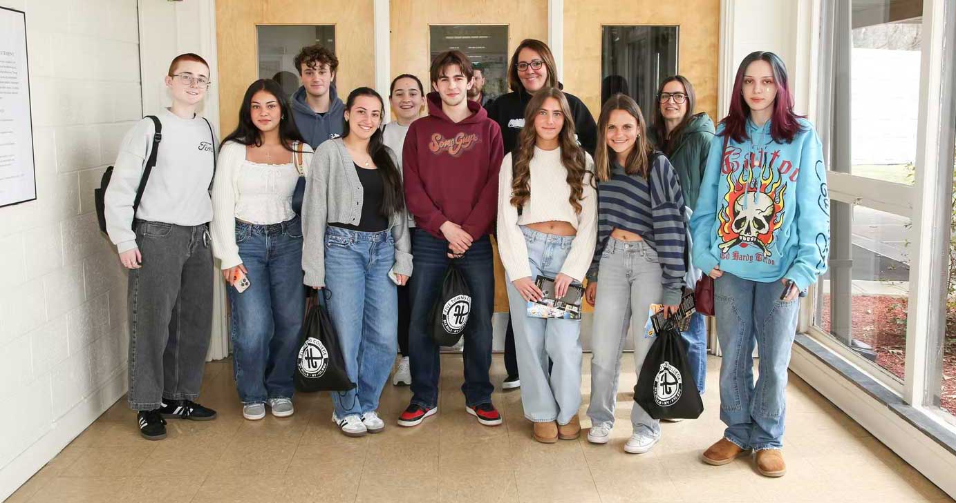 High school students at the Long Island Media Arts Show